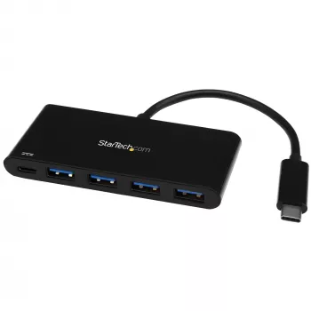 Hub USB-C a 4 porte StarTech.com con 4 porte USB Type-A (USB 3.0 SuperSpeed 5 Gbit/s) – ricarica pass-through Power Delivery 60 W – adattatore hub per laptop USB 3.1 Gen 1/USB 3.2 Gen 1 – MacBook, Dell~Hub USB-C a 4 porte con 4 porte USB Type-A (USB 3.0 SuperSpeed 5 Gbit/s) – ricarica pass-through Power Delivery 60 W – adattatore hub per laptop USB 3.2 Gen 1 – MacBook, Dell