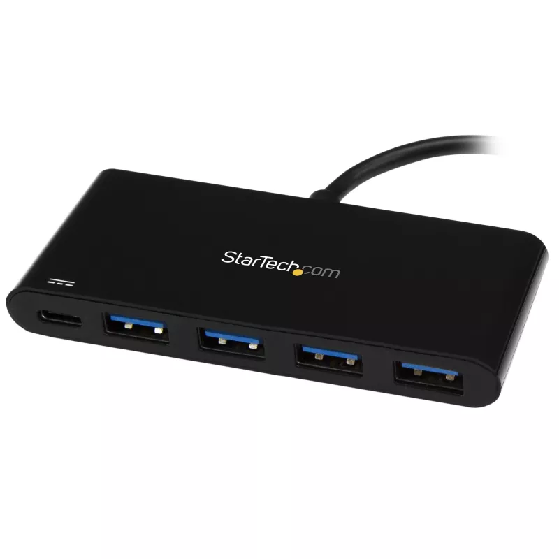 StarTech.com HB30C4AFPD hub USB-C a 4 porte, da USB-C a 4x USB-A, USB 3.0 SuperSpeed 5Gbps, Power Delivery 2.0