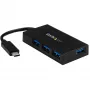 Hub USB C a 4 porte StarTech.com - Hub USB Type-C con 4 porte USB-A (USB 3.0/3.1 Gen 1 SuperSpeed 5 Gbit/s) - Alimentazione USB bus o autonoma - Hub di ricarica USB-C a USB-A BC-1.2 portatile con alimentatore~Hub USB C a 4 porte - Hub USB Type-C con 4 porte USB-A hub USB 3.0 (5 Gbit/s) - Alimentazione USB bus o autonoma - Hub di ricarica USB-C a USB-A BC-1.2 portatile con alimentatore