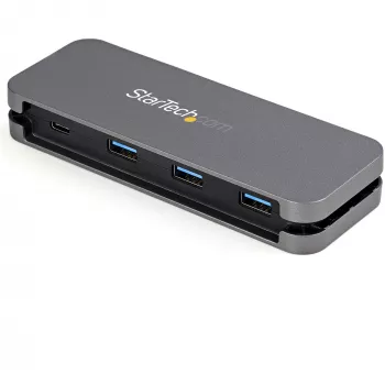 Hub USB C a 4 porte StarTech.com - 3x USB-A/1x USB-C - Hub USB 3.0 Type-C 5 Gbit/s (3.2/3.1 Gen 1) - Bus-powered - Hub adattatore USB-C a USB-A portatile - Cavo da 28,5 cm (11,2 inch) con gestione dei cavi~Hub USB C a 4 porte - 3x USB-A/1x USB-C - Hub USB 3.0 Type-C - USB 3.2 Gen 1 (5 Gbit/s) - Bus-powered - Hub adattatore USB-C a USB-A portatile - Cavo da 11,2 inch (28,5 cm) con gestione dei cavi