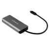 Hub USB C a 4 porte StarTech.com con 2x USB A e 2x USB C – SuperSpeed 10 Gbit/s hub USB Type-C 3.1/3.2 Gen 2 – Alimentazione USB bus – Hub adattatore USB-C a USB portatile – Alluminio – Cavo da 25 cm (9,8