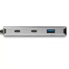 Hub USB C a 4 porte StarTech.com con 2x USB A e 2x USB C – SuperSpeed 10 Gbit/s hub USB Type-C 3.1/3.2 Gen 2 – Alimentazione USB bus – Hub adattatore USB-C a USB portatile – Alluminio – Cavo da 25 cm (9,8