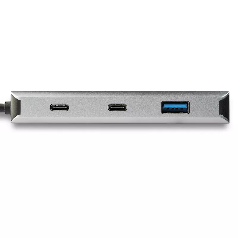 Hub USB C a 4 porte StarTech.com con 2x USB A e 2x USB C – SuperSpeed 10 Gbit/s hub USB Type-C 3.1/3.2 Gen 2 – Alimentazione USB bus – Hub adattatore USB-C a USB portatile – Alluminio – Cavo da 25 cm (9,8