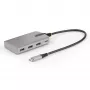 Hub USB-C a 4 porte StarTech.com con uscita video USB-C DP Alt Mode 4K 60Hz - 3x USB-A, 1x USB Type-C, 100W Power Delivery pass-through, USB 3.2 10Gbps, cavo da 30cm, hub USB portatile