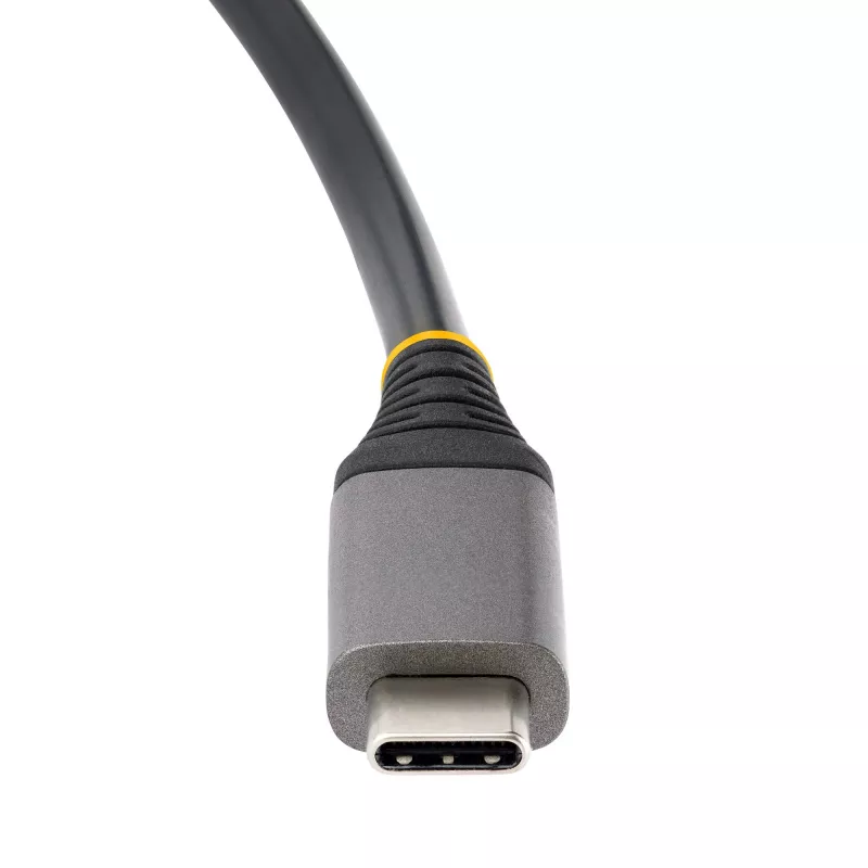 StarTech.com HB31CM1A3CB hub USB-C a 4 porte, 1x USB-A + 3x USB-C, USB 3.2 Gen 2 10 Gbps, alimentato via bus, cavo avvolgibile da 25 cm (9,8 pollici)