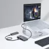 StarTech.com HB31CM1A3CB hub USB-C a 4 porte, 1x USB-A + 3x USB-C, USB 3.2 Gen 2 10 Gbps, alimentato via bus, cavo avvolgibile da 25 cm (9,8 pollici)