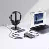 StarTech.com HB31CM1A3CB hub USB-C a 4 porte, 1x USB-A + 3x USB-C, USB 3.2 Gen 2 10 Gbps, alimentato via bus, cavo avvolgibile da 25 cm (9,8 pollici)