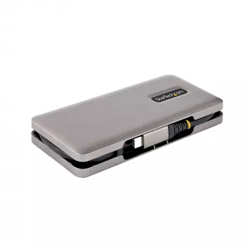 Hub USB-C a 4 porte StarTech.com, 4 porte USB-C, USB 3.2 Gen 2 (10 Gbit/s) – Hub USB-C portatile con 100W Power Delivery Pass-Through – Hub USB Type-C con cavo avvolgente da 32 cm