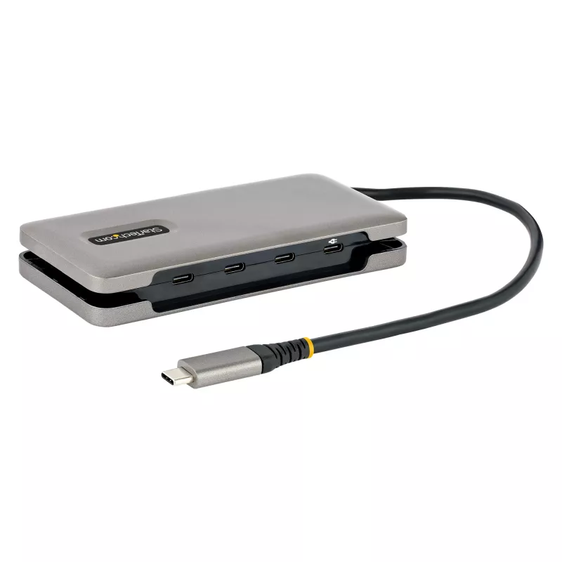 StarTech.com HB31CM4CPD3 hub USB-C a 4 porte, 4x USB-C, USB 3.2 Gen 2 10 Gbps, pass-through Power Delivery da 100 W, cavo da 25 cm (9,8 pollici)