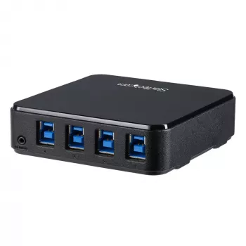 Box switch periferiche USB 3.0 4-a-4 StarTech.com, 5 Gbit/s, Micro-USB Type-B, nero, plastica, CE, FCC, REACH, 0 - 40 °C