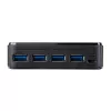 Box switch periferiche USB 3.0 4-a-4 StarTech.com, 5 Gbit/s, Micro-USB Type-B, nero, plastica, CE, FCC, REACH, 0 - 40 °C