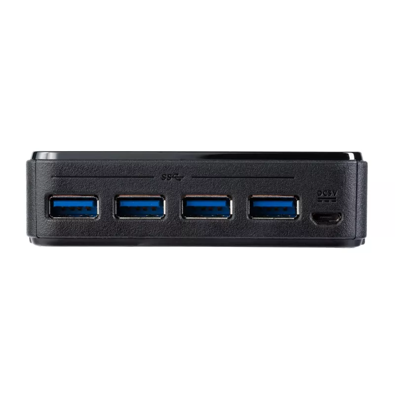 Box switch periferiche USB 3.0 4-a-4 StarTech.com, 5 Gbit/s, Micro-USB Type-B, nero, plastica, CE, FCC, REACH, 0 - 40 °C