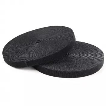 Rotolo di velcro da 100 ft StarTech.com – fascette per cavi riutilizzabili da tagliare – nastro industriale per fissaggio cavi in formato grande / avvolgimento in tessuto regolabile nero / fascette per gestione cavi autoadesive riutilizzabili
