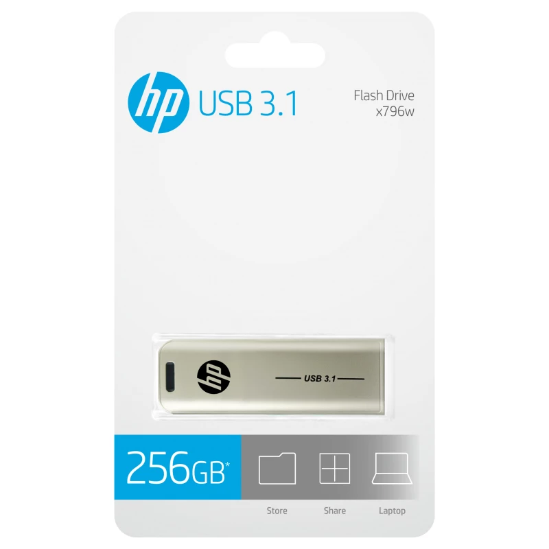 Chiavetta USB HP x796w 256 GB USB Type-A 3.2 Gen 1 (3.1 Gen 1) argento