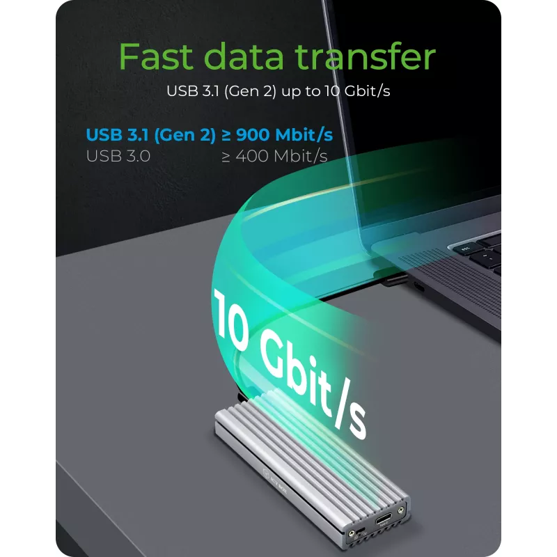 Case per SSD ICY BOX IB-1817Ma-C31 argento M.2