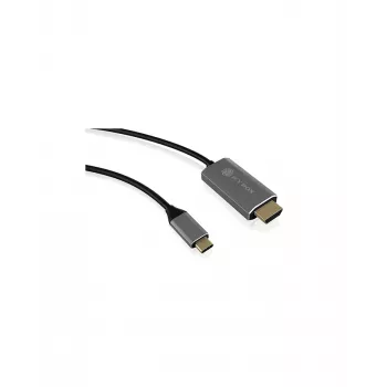ICY BOX IB-CB020-C Cavo HDMI 1,8 m HDMI Type-A (standard) nero, argento