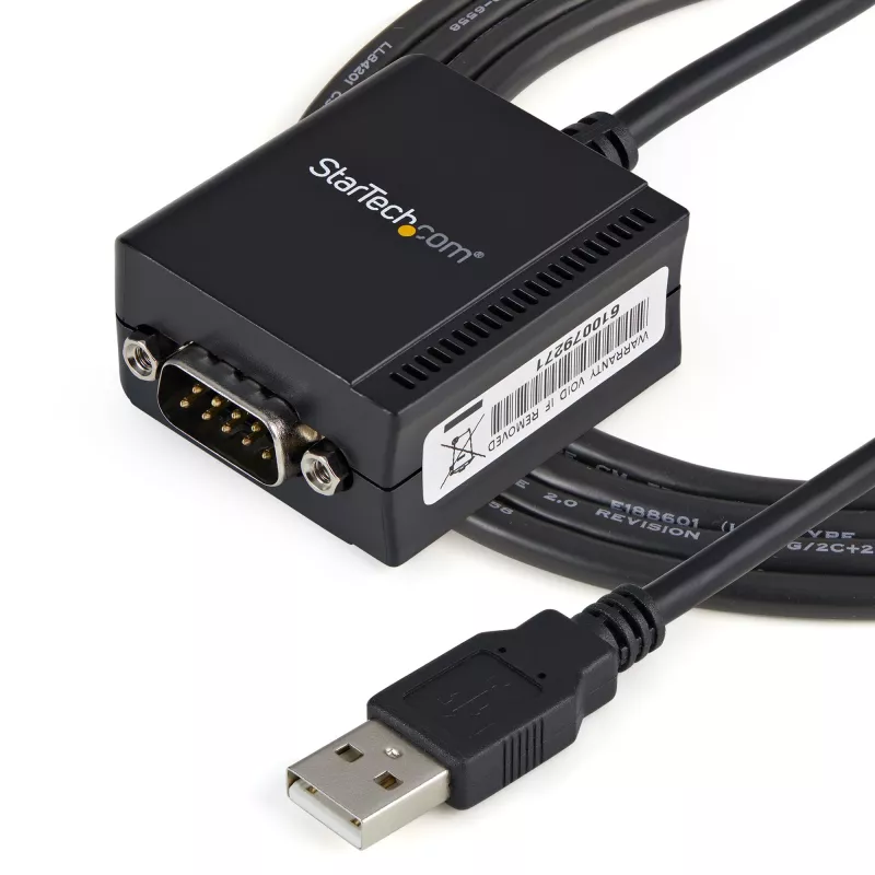 StarTech.com Cavo adattatore da 1 porta FTDI USB a seriale RS232 con mantenimento COM