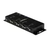 StarTech.com Hub adattatore da 4 porte USB a DB9 RS232 seriale – Montaggio industriale su guida DIN e a parete