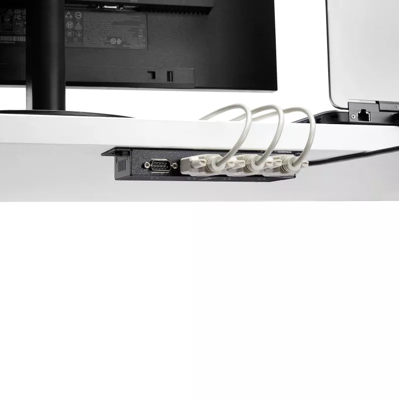 StarTech.com Hub adattatore da 4 porte USB a DB9 RS232 seriale – Montaggio industriale su guida DIN e a parete