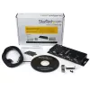 StarTech.com Hub adattatore da 4 porte USB a DB9 RS232 seriale – Montaggio industriale su guida DIN e a parete