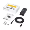 StarTech.com Hub adattatore da 4 porte USB a DB9 RS232 seriale – Montaggio industriale su guida DIN e a parete