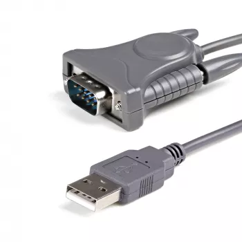 StarTech.com Cavo da 3ft (91cm) da 1 porta USB a seriale, convertitore DB9/DB25 RS232 a USB, Prolific, adattatore USB a seriale