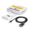 StarTech.com ICUSB232FTN cavo adattatore da USB a seriale null modem RS232 DB9 DCE a 1 porta, FTDI, USB 2.0, nero