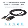 StarTech.com ICUSB232FTN cavo adattatore da USB a seriale null modem RS232 DB9 DCE a 1 porta, FTDI, USB 2.0, nero