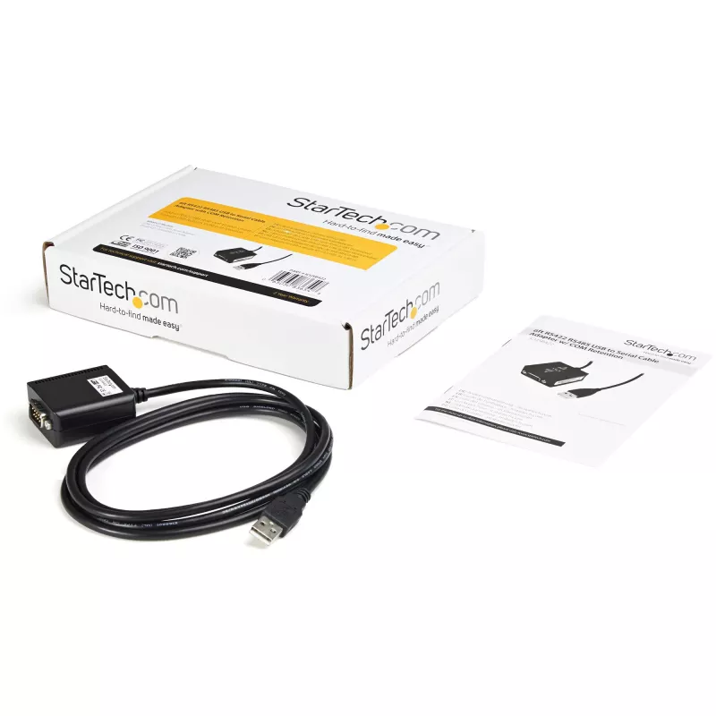 StarTech.com Cavo adattatore seriale professionale da 1,8m da 1 porta RS422/485 USB con mantenimento COM, adattatore da USB a RS422 - TAA