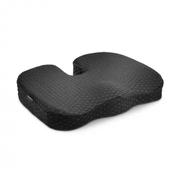 Kensington Cuscino seduta Premium Cool-Gel, cuscino seduta, memory foam, sedia, nero, tinta unita, cerniera