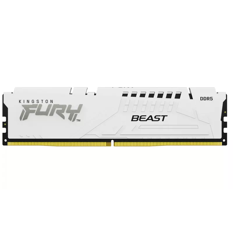 Kingston Technology FURY Beast 32GB 6400MT/s DDR5 CL32 DIMM (Kit da 2) bianco EXPO
