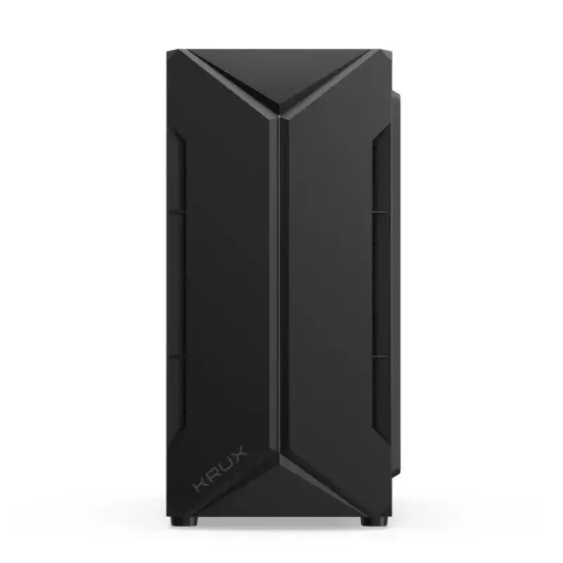 Case PC KRUX Astro Cube nero — chassis Cube, supporta Micro ATX/Mini-ITX, 1 alloggiamento 3,5 inch + 2 da 2,5 inch, finestra laterale, alimentatore max 28 cm, altezza massima dissipatore 136 mm