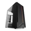 Case PC KRUX Astro Cube nero — chassis Cube, supporta Micro ATX/Mini-ITX, 1 alloggiamento 3,5 inch + 2 da 2,5 inch, finestra laterale, alimentatore max 28 cm, altezza massima dissipatore 136 mm
