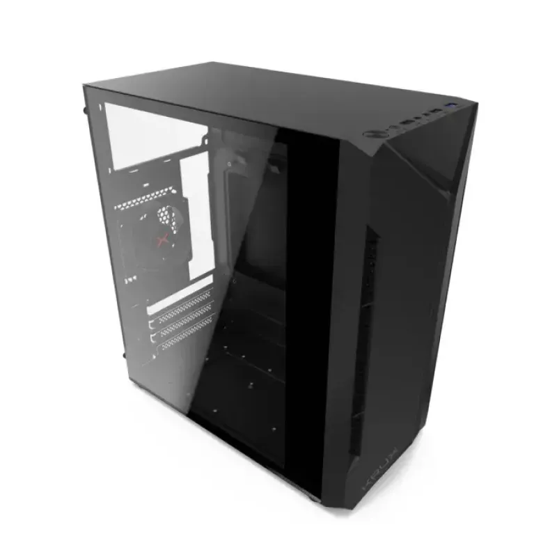 Case PC KRUX Astro Cube nero — chassis Cube, supporta Micro ATX/Mini-ITX, 1 alloggiamento 3,5 inch + 2 da 2,5 inch, finestra laterale, alimentatore max 28 cm, altezza massima dissipatore 136 mm
