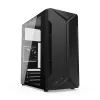 Case PC KRUX Astro Cube nero — chassis Cube, supporta Micro ATX/Mini-ITX, 1 alloggiamento 3,5 inch + 2 da 2,5 inch, finestra laterale, alimentatore max 28 cm, altezza massima dissipatore 136 mm