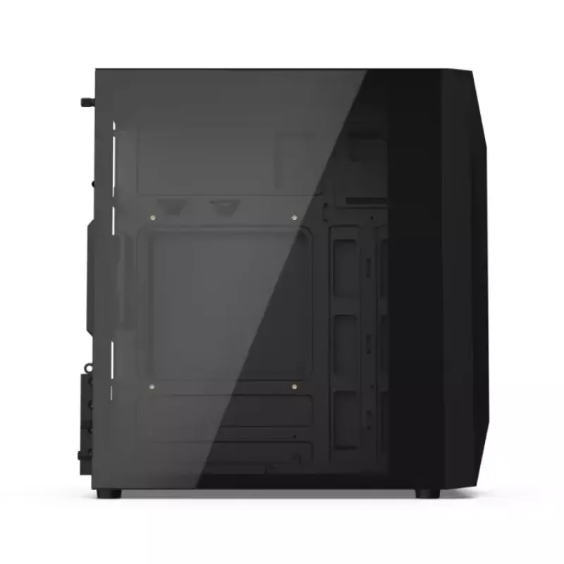 Case PC KRUX Astro Cube nero — chassis Cube, supporta Micro ATX/Mini-ITX, 1 alloggiamento 3,5 inch + 2 da 2,5 inch, finestra laterale, alimentatore max 28 cm, altezza massima dissipatore 136 mm