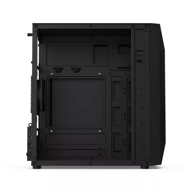 Case PC KRUX Astro Cube nero — chassis Cube, supporta Micro ATX/Mini-ITX, 1 alloggiamento 3,5 inch + 2 da 2,5 inch, finestra laterale, alimentatore max 28 cm, altezza massima dissipatore 136 mm