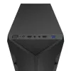 Case PC KRUX Astro Cube nero — chassis Cube, supporta Micro ATX/Mini-ITX, 1 alloggiamento 3,5 inch + 2 da 2,5 inch, finestra laterale, alimentatore max 28 cm, altezza massima dissipatore 136 mm
