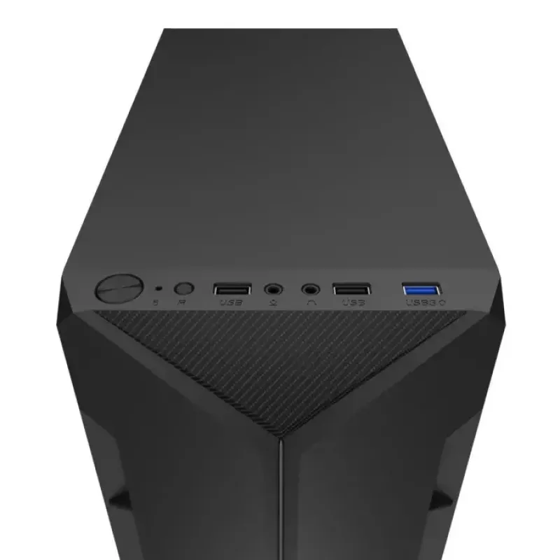 Case PC KRUX Astro Cube nero — chassis Cube, supporta Micro ATX/Mini-ITX, 1 alloggiamento 3,5 inch + 2 da 2,5 inch, finestra laterale, alimentatore max 28 cm, altezza massima dissipatore 136 mm