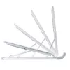 StarTech.com supporto pieghevole per laptop, supporto portatile ergonomico regolabile in altezza, struttura in alluminio ventilata supporta 10 kg, inclinabile/rialzato/angolato per laptop/tablet, design pieghevole