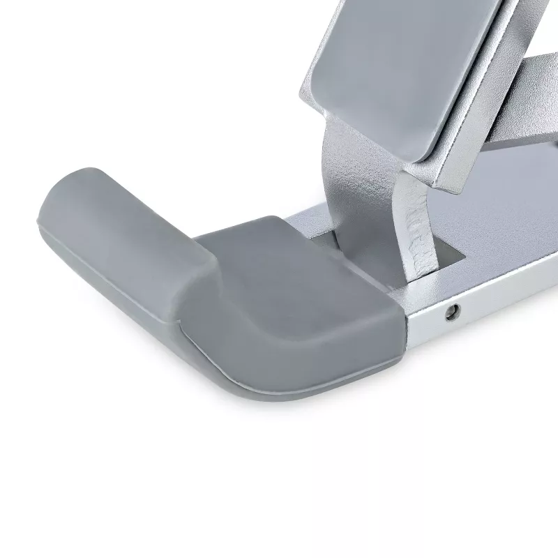 StarTech.com supporto pieghevole per laptop, supporto portatile ergonomico regolabile in altezza, struttura in alluminio ventilata supporta 10 kg, inclinabile/rialzato/angolato per laptop/tablet, design pieghevole