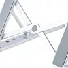 StarTech.com supporto pieghevole per laptop, supporto portatile ergonomico regolabile in altezza, struttura in alluminio ventilata supporta 10 kg, inclinabile/rialzato/angolato per laptop/tablet, design pieghevole