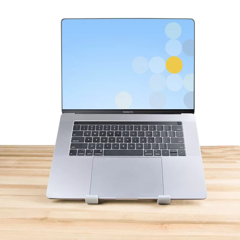StarTech.com supporto pieghevole per laptop, supporto portatile ergonomico regolabile in altezza, struttura in alluminio ventilata supporta 10 kg, inclinabile/rialzato/angolato per laptop/tablet, design pieghevole