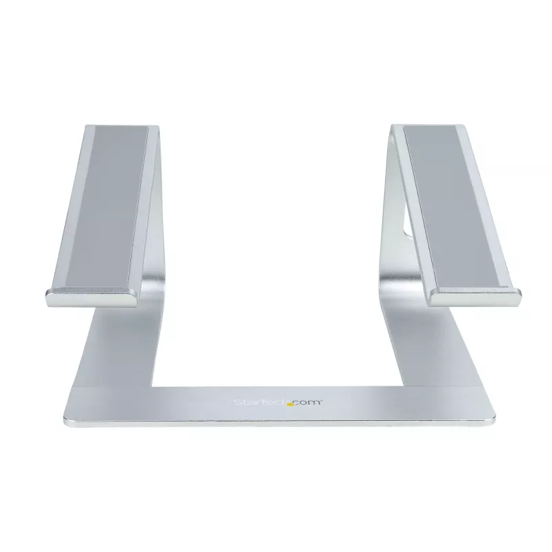 StarTech.com supporto per laptop da scrivania, supporta 5 kg/11 lb, alluminio, argento, rialzo ergonomico per laptop, supporto portatile per laptop, supporto per computer per MacBook Air/Pro, Dell XPS, Lenovo