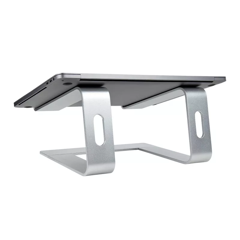 StarTech.com supporto per laptop da scrivania, supporta 5 kg/11 lb, alluminio, argento, rialzo ergonomico per laptop, supporto portatile per laptop, supporto per computer per MacBook Air/Pro, Dell XPS, Lenovo