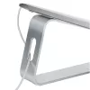 StarTech.com supporto per laptop da scrivania, supporta 5 kg/11 lb, alluminio, argento, rialzo ergonomico per laptop, supporto portatile per laptop, supporto per computer per MacBook Air/Pro, Dell XPS, Lenovo