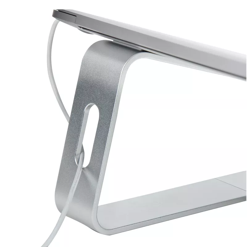 StarTech.com supporto per laptop da scrivania, supporta 5 kg/11 lb, alluminio, argento, rialzo ergonomico per laptop, supporto portatile per laptop, supporto per computer per MacBook Air/Pro, Dell XPS, Lenovo