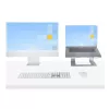 StarTech.com supporto per laptop da scrivania, supporta 5 kg/11 lb, alluminio, argento, rialzo ergonomico per laptop, supporto portatile per laptop, supporto per computer per MacBook Air/Pro, Dell XPS, Lenovo