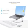 StarTech.com supporto per laptop da scrivania, supporta 5 kg/11 lb, alluminio, argento, rialzo ergonomico per laptop, supporto portatile per laptop, supporto per computer per MacBook Air/Pro, Dell XPS, Lenovo