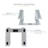 StarTech.com supporto per laptop da scrivania, supporta 5 kg/11 lb, alluminio, argento, rialzo ergonomico per laptop, supporto portatile per laptop, supporto per computer per MacBook Air/Pro, Dell XPS, Lenovo